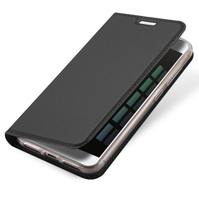 „Dux Ducis“ Skin serijos Xiaomi Redmi Note 5A (Y1) juodas odinis atverčiamas dėklas / Priedai.lt