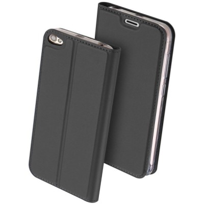 „Dux Ducis“ Skin serijos Xiaomi Redmi Note 5A (Y1) juodas odinis atverčiamas dėklas / Priedai.lt