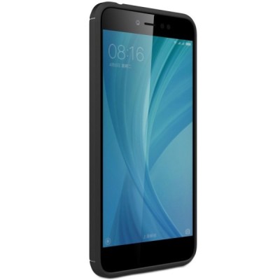 Xiaomi Redmi Note 5A (Y1) „Carbon“ kieto silikono TPU juodas dėklas - nugarėlė / Priedai.lt