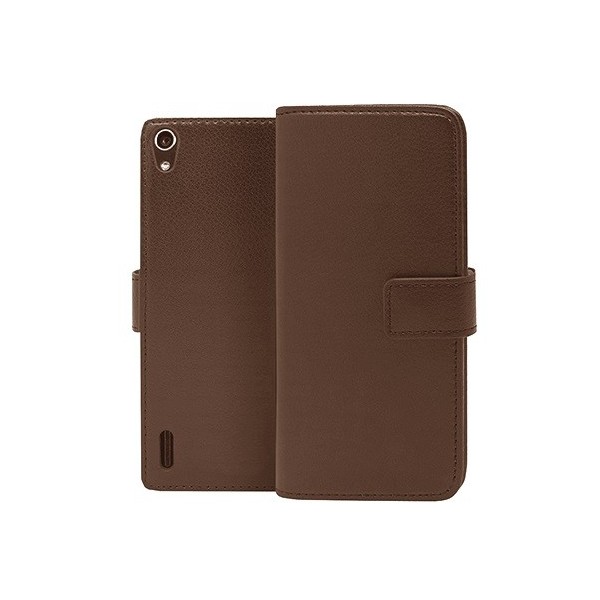 „Casual“ atverčiamas dėklas - rudas (Ascend P7)