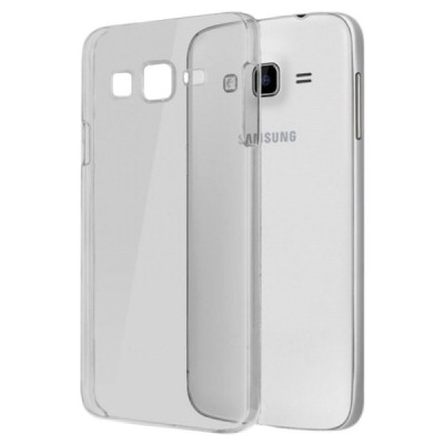 Samsung Galaxy E7 skaidrus (permatomas) silikoninis TPU ploniausias pasaulyje pilkas dėklas / Priedai.lt