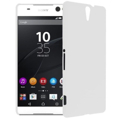 Sony Xperia C5 Ultra kieto silikono TPU baltas dėklas - nugarėlė / Priedai.lt