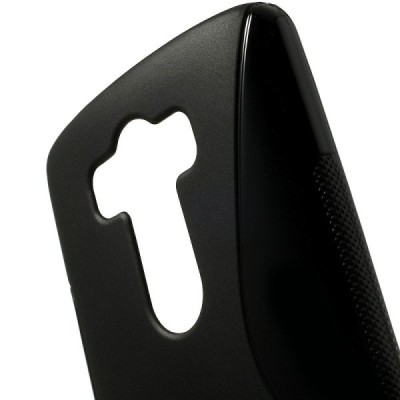 LG G3 D855 (D850, D851) „S-Line“ kieto silikono juodas TPU dėklas - nugarėlė / Priedai.lt