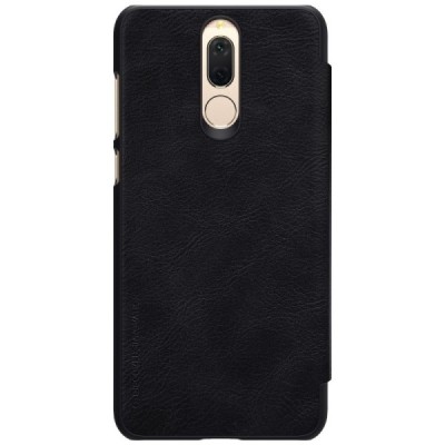 Prabangus „Nillkin“ Qin serijos juodas odinis atverčiamas Huawei Mate 10 Lite dėklas - knygutė / Priedai.lt