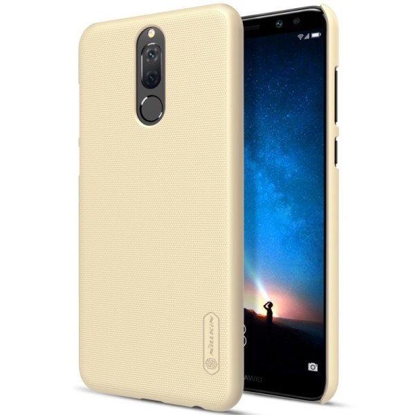 „Nillkin“ Frosted Shield dėklas - auksinis + apsauginė ekrano plėvelė (Mate 10 Lite)