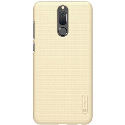 Huawei Mate 10 Lite Nillkin Frosted Shield auksinis plastikinis dėklas + apsauginė ekrano plėvelė / Priedai.lt