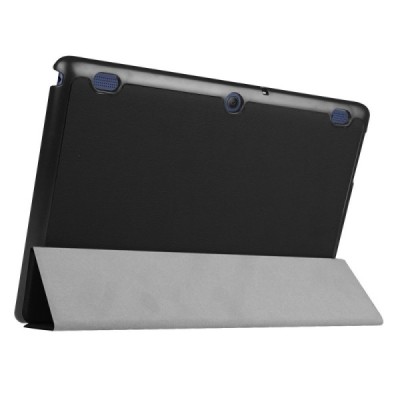Lenovo Tab410 (TB-X304F) atverčiamas juodas odinis dėklas (sulankstomas) / Priedai.lt