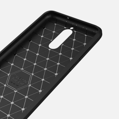 Huawei Mate 10 Lite „Carbon“ kieto silikono TPU juodas dėklas - nugarėlė / Priedai.lt