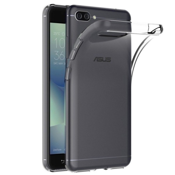 Kieto silikono (TPU) dėklas - skaidrus (Zenfone 4 Max)