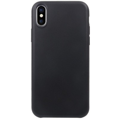 Apple iPhone X (iPhone Xs) kieto silikono TPU juodas dėklas - nugarėlė / Priedai.lt