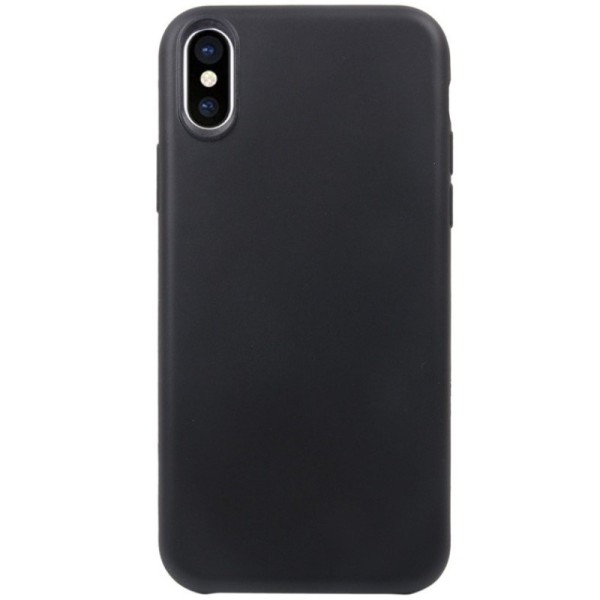Kieto silikono (TPU) dėklas - juodas (iPhone X / Xs)