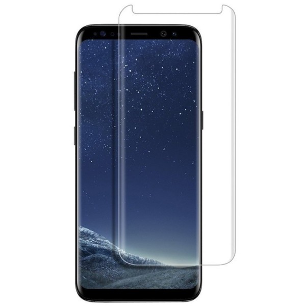 „PDGD 3D“ 9H Tempered Glass pilnai dengiantis apsauginis ekrano stiklas 0.2 mm - skaidrus (Galaxy S8)