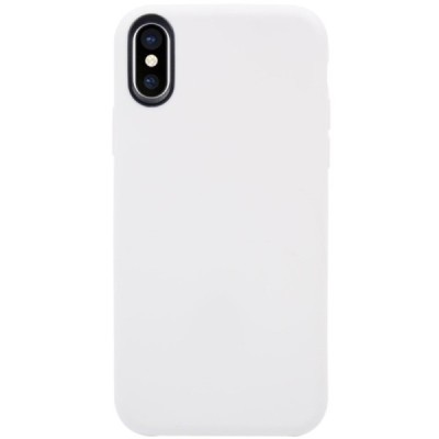 Apple iPhone X (iPhone Xs) kieto silikono TPU baltas dėklas - nugarėlė / Priedai.lt