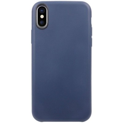 Apple iPhone X (iPhone Xs) kieto silikono TPU tamsiai mėlynas dėklas - nugarėlė / Priedai.lt