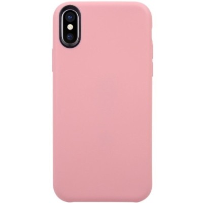 Apple iPhone X (iPhone Xs) kieto silikono TPU šviesiai rožinis dėklas - nugarėlė / Priedai.lt
