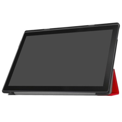 Lenovo Tab410 (TB-X304F) atverčiamas raudonas odinis dėklas (sulankstomas) / Priedai.lt