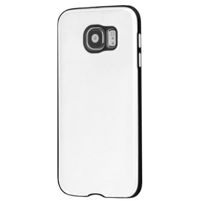 Slim Leather Samsung Galaxy S6 G920F baltas odinis dėklas - nugarėlė / Priedai.lt