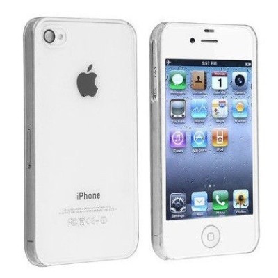 Apple iPhone 4 ir 4S plastikinis skaidrus (permatomas) dėklas - nugarėlė / Priedai.lt
