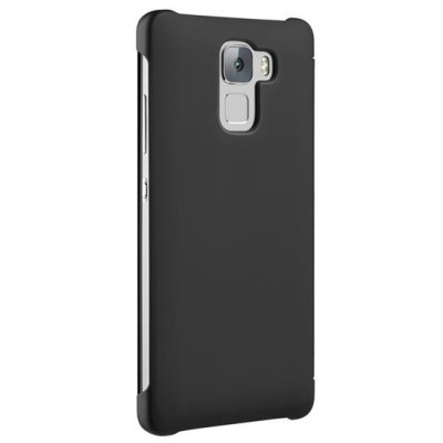 Huawei Honor 7 Smart Grid Cover juodas atverčiamas dėklas - knygutė / Priedai.lt