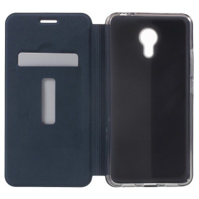 „Mofi“ Vintage serijos Meizu m3 note mėlynas odinis atverčiamas dėklas / Priedai.lt