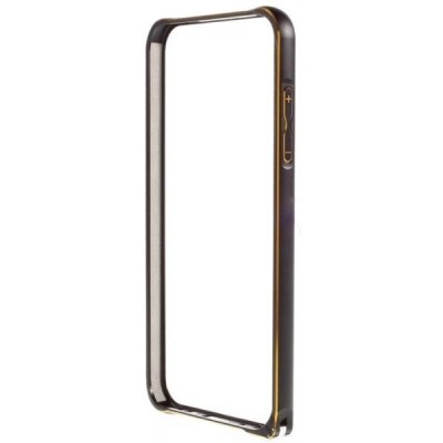 Juodas klasikinis Samsung Galaxy S6 Edge G925 rėmelis - kraštų apvadas (bamperis) / Priedai.lt