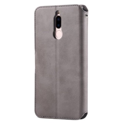 Huawei Mate 10 Lite atverčiamas smėlio spalvos odinis retro dėklas - piniginė / Priedai.lt