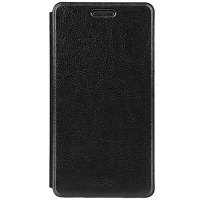 „Mofi“ Rui serijos Xiaomi Redmi Note 4 juodas odinis atverčiamas dėklas / Priedai.lt