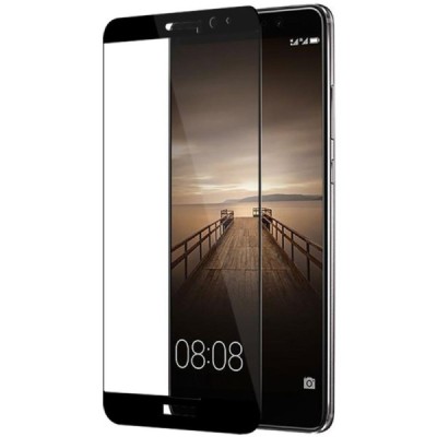 Huawei Mate 9 „Lenuo“ 9H Tempered Glass sustiprintos apsaugos juodas pilnai dengiantis apsauginis ekrano stiklas 0,26 mm / Pried