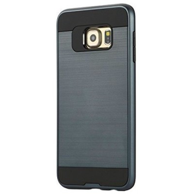 Sustiprintos apsaugos Samsung Galaxy S6 G920 tamsiai mėlynas kieto silikono (TPU) ir plastiko dėklas / Priedai.lt