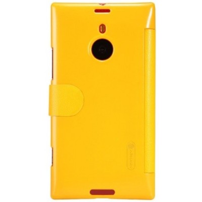 Nokia Lumia 1520 Nillkin Fresh atverčiamas geltonas odinis dėklas - knygutė / Priedai.lt