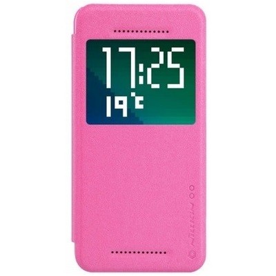Nillkin Sparkle HTC Desire EYE rožinis odinis atverčiamas dėklas / Priedai.lt