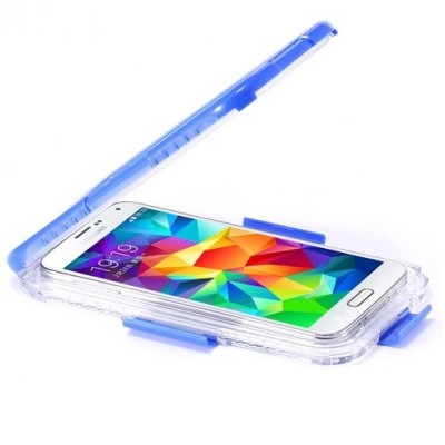 „FLOVEME“ vandeniui atsparus juodas Samsung Galaxy S5, Galaxy S4 ir Galaxy S3 dėklas (dėkliukas) / Priedai.lt