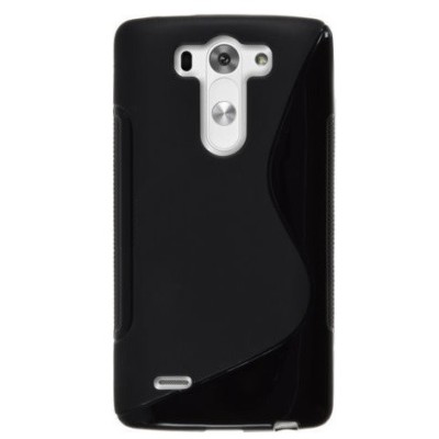 LG G3 S D722  S-Line kieto silikono (TPU) dėklas juodas - nugarėlė / Priedai.lt