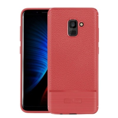 Samsung Galaxy A8 2018 (A530F) „Armor“ kieto silikono TPU raudonas dėklas - nugarėlė / Priedai.lt