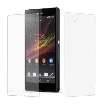 Sony Xperia Z apsauginė skaidri ekrano plėvelė ir apsauginė Sony Xperia Z nugarėlės plėvelė/ Priedai.lt