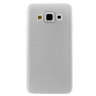 Samsung Galaxy A5 (A500F) „Dots“ kieto silikono baltas TPU dėklas - nugarėlė / Priedai.lt