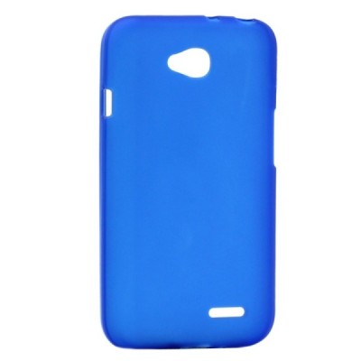 LG L90 D405 dėklas (kieto silikono - TPU, matinis, mėlynas) / Priedai.lt