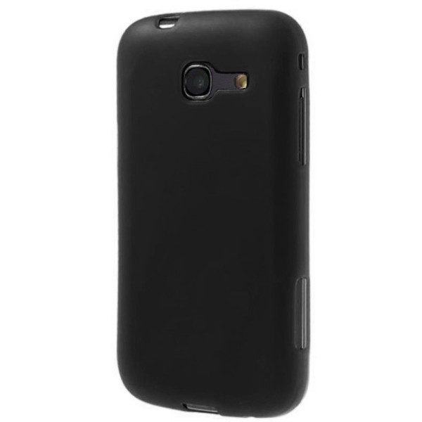 Kieto silikono dėklas - juodas, matinis (Galaxy Trend Lite)