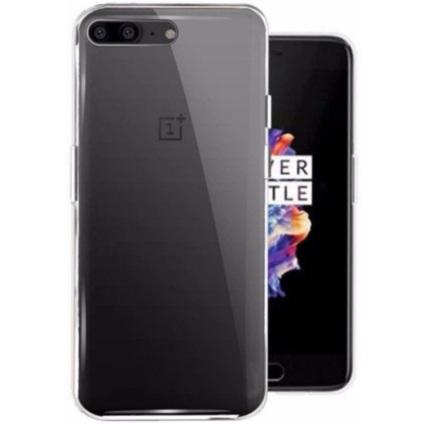 Kieto silikono (TPU) dėklas - skaidrus (OnePlus 5)