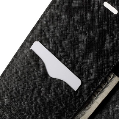 „Mercury“ Fancy Asus Zenfone 2 5.5 (ZE550ML, ZE551ML) juodas odinis dėklas / Priedai.lt
