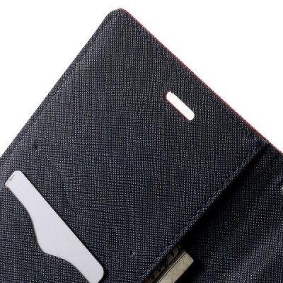 „Mercury“ Fancy Asus Zenfone 2 5.5 (ZE550ML, ZE551ML) raudonas odinis dėklas / Priedai.lt