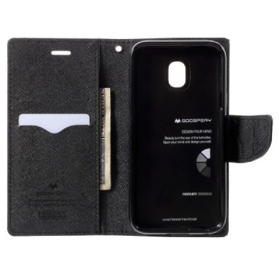 „Mercury“ Fancy Samsung Galaxy J3 2017 (J330) juodas odinis dėklas / Priedai.lt