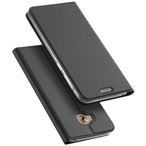 „Dux Ducis“ Skin atverčiamas dėklas - juodas (Zenfone 4 Selfie Pro)