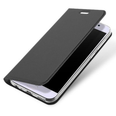 „Dux Ducis“ Skin serijos Asus Zenfone 4 Selfie Pro (ZD552KL) juodas odinis atverčiamas dėklas / Priedai.lt