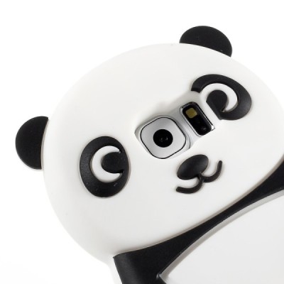 Žaismingas silikoninis Samsung Galaxy S6 (G920) - panda / Priedai.lt
