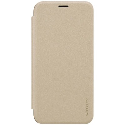 Asus Zenfone 4 Selfie Pro (ZD552KL) auksinis odinis atverčiamas Nillkin Sparkle dėklas / Priedai.lt