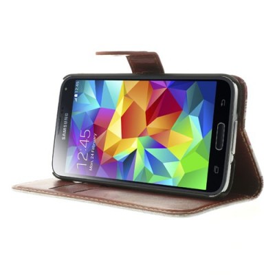 „Spring“ serijos Samsung Galaxy S5 (S5 Neo) baltas atverčiamas dėklas / Priedai.lt