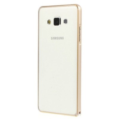 Auksinis klasikinis Samsung Galaxy A5 (A500F) rėmelis - kraštų apvadas (bamperis) / Priedai.lt