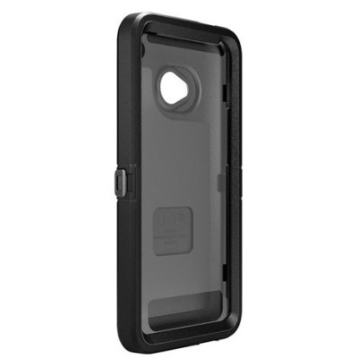 Sustiprintos apsaugos juodas HTC One (HTC One M7) dėklas (dėkliukas) / Priedai.lt