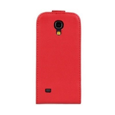 Vetikaliai atverčiamas raudonas Samsung Galaxy S4 dėklas / Priedai.lt